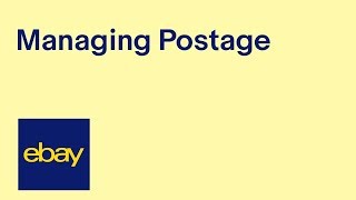 Managing Postage recording of live webinar  eBay for Business UK [upl. by Isac]