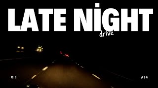 Midnight Drive on the M1 Joining the A14 Towards Kettering [upl. by Stickney]