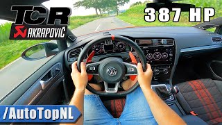 VW Golf MK75 GTI TCR AKRAPOVIC POV Test Drive by AutoTopNL [upl. by Ennaj]