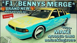 BRAND NEW GTA 5 ONLINE CAR TO CAR BENNYS MERGE GLITCH F1BENNYS ON ANY CARS PS5 PS4 XBOX PC [upl. by Hatch]