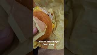 Trying the McDonalds Cheeseburger Deluxe 349tax  November 26 2024 [upl. by Nodla177]