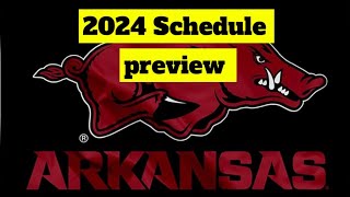 2024 SEC TEAM BY TEAM SCHEDULE PREVIEWSARKANSAS RAZORBACKS 🐗🐗 [upl. by Gwennie]