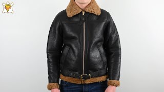 Goldtop Battle of Britain Sheepskin Flying Jacket [upl. by Molohs]