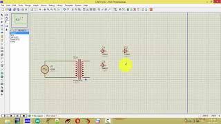 Convert AC 220v to DC 12v Circuit Simulate in Proteus [upl. by Randy]