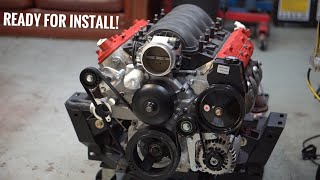 Budget LS Swap Miata EP15 Accessory Drive Install [upl. by Aicilif481]