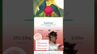 1st ever HUNDO REGIDRAGO Caught in POKEMON GO [upl. by Jon]