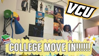 COLLEGE MOVE IN DAY 2018 FRESHMAN AT VCU [upl. by Miarfe16]