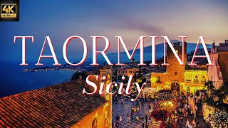 Taormina Italy Taormina Sicily Aerial Taormina 4k and Beautiful Drone Views [upl. by Cousins]