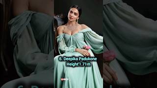 Tallest actress in india 🇮🇳 part1  india tallest actress deepikapadukone viralvideo top [upl. by Mylan]