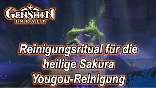 💪Genshin Impact  Weltauftrag Reinigungsritual für die heilige Sakura YougouReinigung Inazuma💪 [upl. by Esyahc]