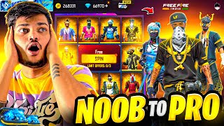 FREE FIRE NOOB TO PRO IN 9999 DIAMONDS💎 8MINS CHALLENGE GARENA FREE FIRE [upl. by Cilurzo316]