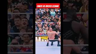 Omos vs Brock Lesnar in WrestleMania 39 wwe wrestlemania39 [upl. by Stets586]