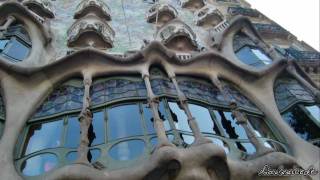 Barcelona Spain  Famous Buildings of Gaudi HD [upl. by Anilrats]