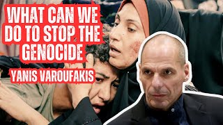 What can we do to stop the Genocide of Palestinians besides demonstrating  Yanis Varoufakis [upl. by Anedal231]