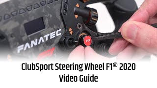 Fanatec ClubSport Steering Wheel F1® 2020 Video Guide [upl. by Jaban]