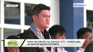 One Mindanao War on drugs sa Davao City gideklara ni Mayor Baste Duterte [upl. by Ahiel]