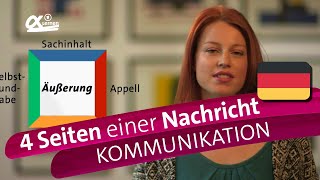 Die 4 Seiten einer Nachricht Schulz von Thun  Kommunikation  alpha Lernen erklärt Deutsch [upl. by Nairb]