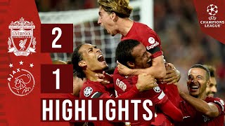 HIGHLIGHTS Liverpool 21 Ajax  Matip heads late for Champions League win [upl. by Viguerie]