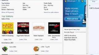 Listen to internet radio with WMP12 on Windows 7 [upl. by Gittle891]