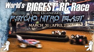 Worlds Largest RC Race  Psycho Nitro Blast 2023 [upl. by Wappes]