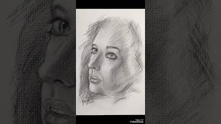 Charcoal portrait charcoal drawing drawingtutorial charcoalart gameofthrones [upl. by Felipa368]