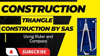 Construction of triangles when two sides and included angle is given  Construction Class 7 CBSE [upl. by Alywt]