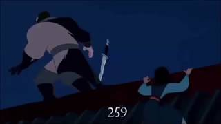 Mulan 1998 Killcount [upl. by Ondrea]