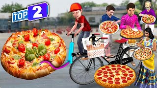 Lalchi Pizza Wala 10Rs Cycle Pizza Comedy Hindi Stories Collection Village Tasty Pizza Hindi Kahani [upl. by Ynes80]