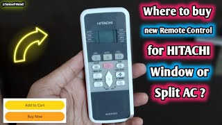 Buy a new Hitachi AC Remote Control from here  How to buy Hitachi AC remote control [upl. by Ennairak]