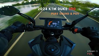 2024 KTM DUKE 390  PURE SOUND  POV [upl. by Socem]