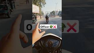 Police Officer without Helmet ❌ vlog roadrage automobile shorts [upl. by Netsirhc]