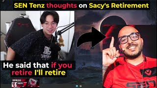 TenZ Speaks Out on Sacy’s Retirement [upl. by Ykcub]