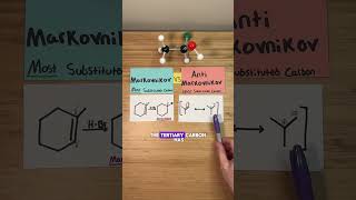 Markovnikov vs antimarkovnikov reactions [upl. by Kienan]