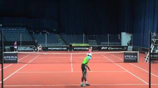 Iveta Benesova vs Akgul Amanmuradova  Porsche Tennis Grand Prix 2012 [upl. by Esoranna]