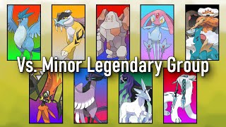 Pokémon Music  All Minor Legendary Pokémon Group Battle Themes from the Core Series All Versions [upl. by Demakis97]