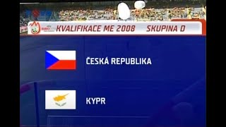 Fotbal Česká republika  Kypr  10  2832007 Kvalifikace Euro 2008 FULL MATCH [upl. by Sihtnyc]