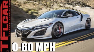 2017 Acura NSX 060 MPH with amp without Launch Control Review You Time It [upl. by Tager]