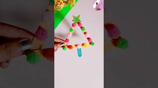 Popsicle Stick Craft ❤️shortsyoutubeshortstrendingviralkidscraftkidsclayclayart comedyyt [upl. by Darees]