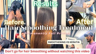 Smoothening Vs Keratin Hair Treatment My Experience  Cost Hair Smoothing  Straightening Treatment [upl. by Margarette978]