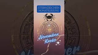 November Horoskop 2024 für Krebs ♋ Emotionale Stärke und klare Entscheidungenhoroskop november [upl. by Favien]