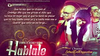 🔥 Hablale Con Letra D Enyel Ft Alexio Y Ozuna Original [upl. by Thekla]