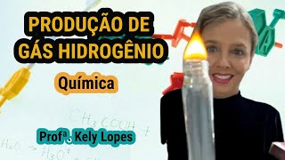 Síntese de gás Hidrogênio   Profª Kely Lopes  Química [upl. by Eaned479]