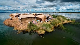 The Mysterious Floating Islands Of Lake Titicaca In Peru [upl. by Adiv]