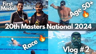 20th Masters National Swimming Competition  Day 2 Vlog Race Video and Mismanagement [upl. by Ramedlav222]