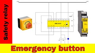 Wiring safety relay SRB301 and emergency stop [upl. by Egas]