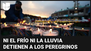 Así es la peregrinación de fieles al cerro del Tepeyac para rendir homenaje a la Virgen de Guadalupe [upl. by Petuu]