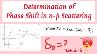 Determination of Phase Shift in np scattering  Nuclear Physics  Nucleon nucleon scattering [upl. by Cis]