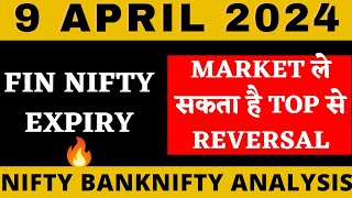 NIFTY PREDICTION FOR TOMORROW amp BANKNIFTY ANALYSIS FOR 9 APRIL 2024  MARKET ANALYSIS FOR TOMORROW [upl. by Rodolphe]