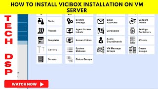 How to install vicibox installation on vm serverVicidial Installation  vicibox  Tech DSP [upl. by Kalk956]