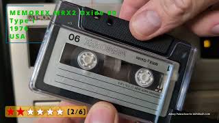 Memorex MRX2 Oxide 90 Type I USA 1976 Test for agfabasfcom [upl. by Adnol441]